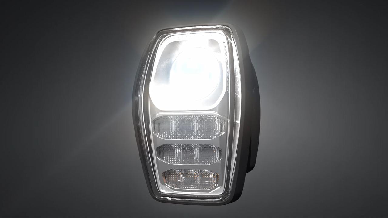 CL2 LED combination headlamp for industrial vehicles